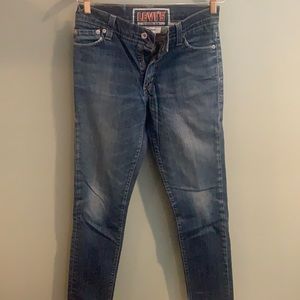 Levi’s 510 30x30 super skinny blue jeans worn once!